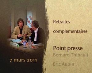 Retraites Complémentaires  9 mars - 28 avril Mobilisations!